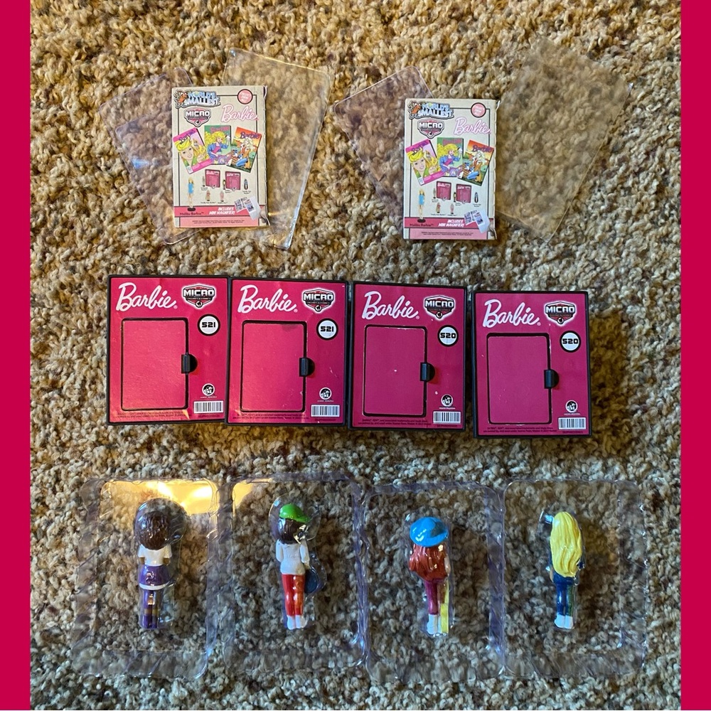 2 Worlds Smallest Barbie comics 4 micro figures 4 You Can Be Anything Mini dolls - Picture 2 of 8